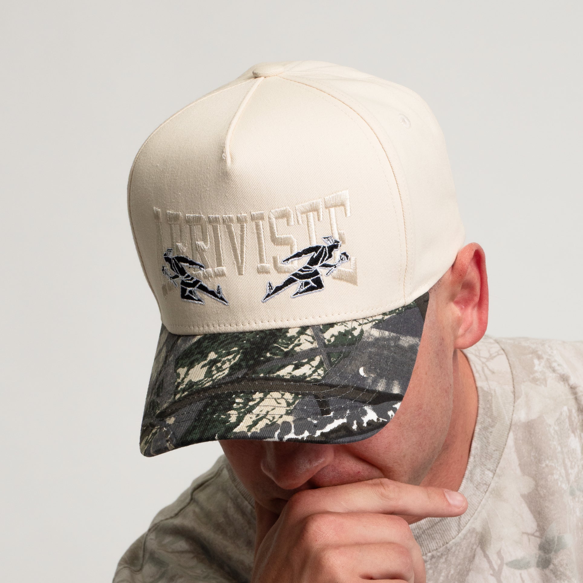 The Hermes Snapback // Camo & Creme
