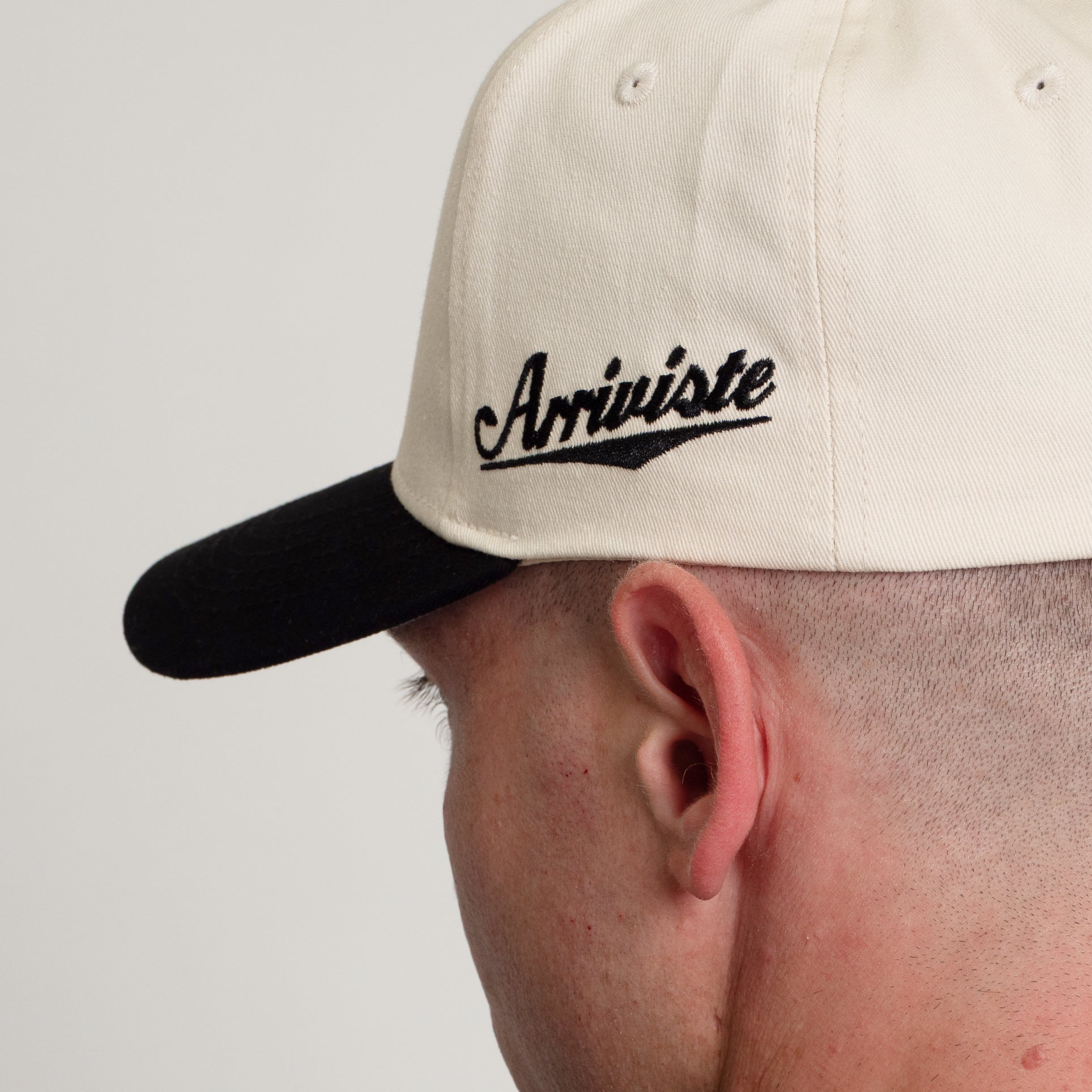 The Initial Snapback // Black & Creme