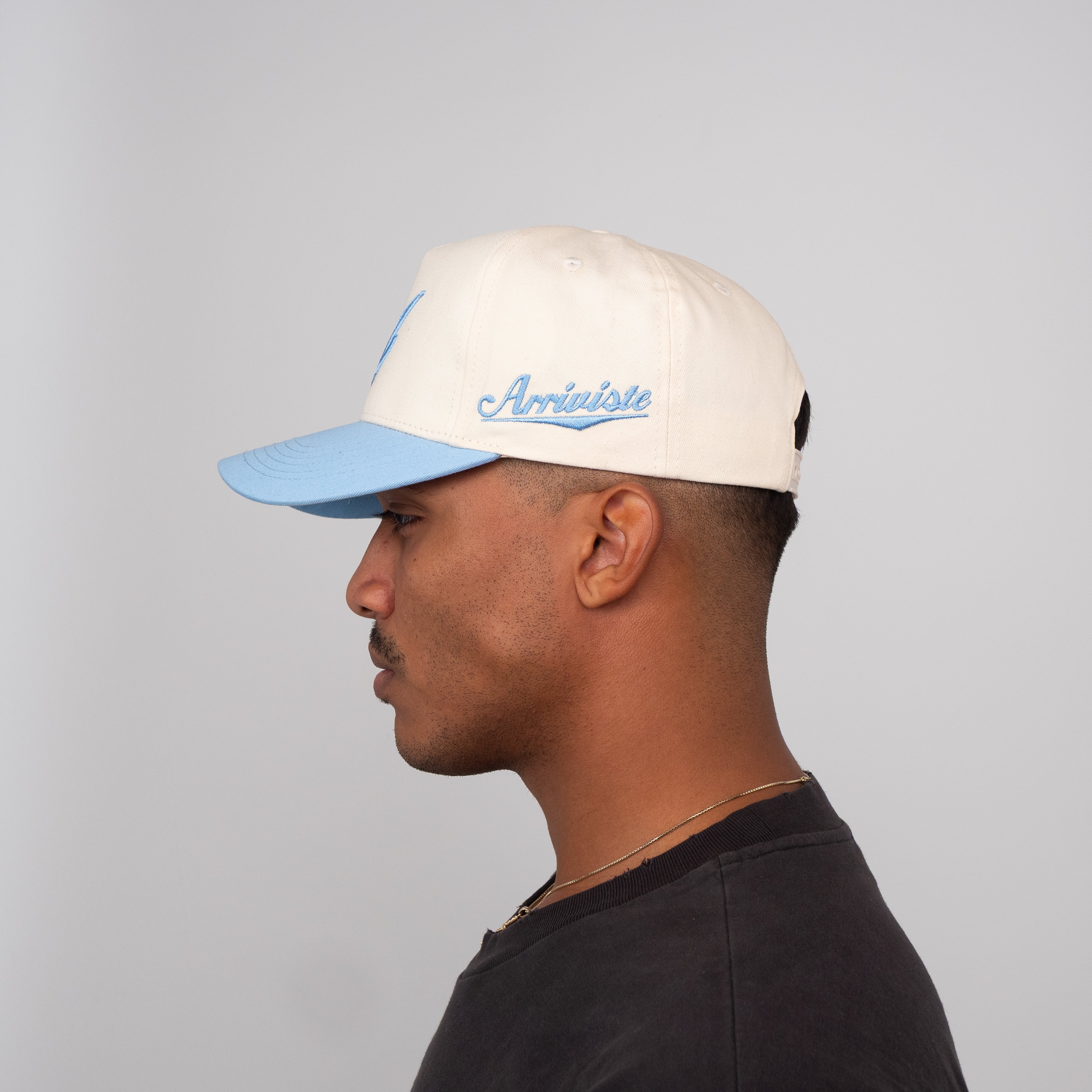 The Initial Snapback // White & Arriviste Blue