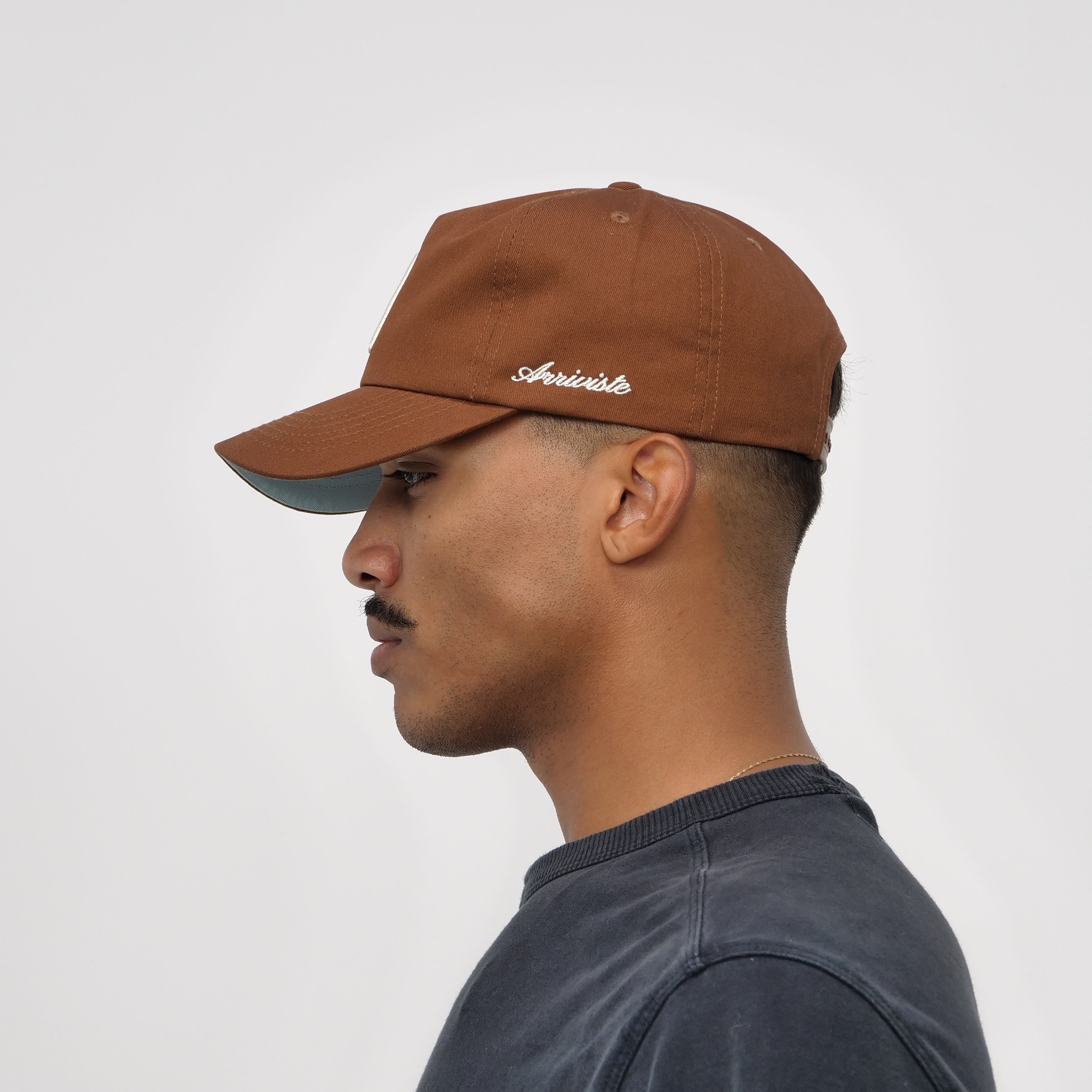 The Serif Snapback // Saddle Brown & Creme