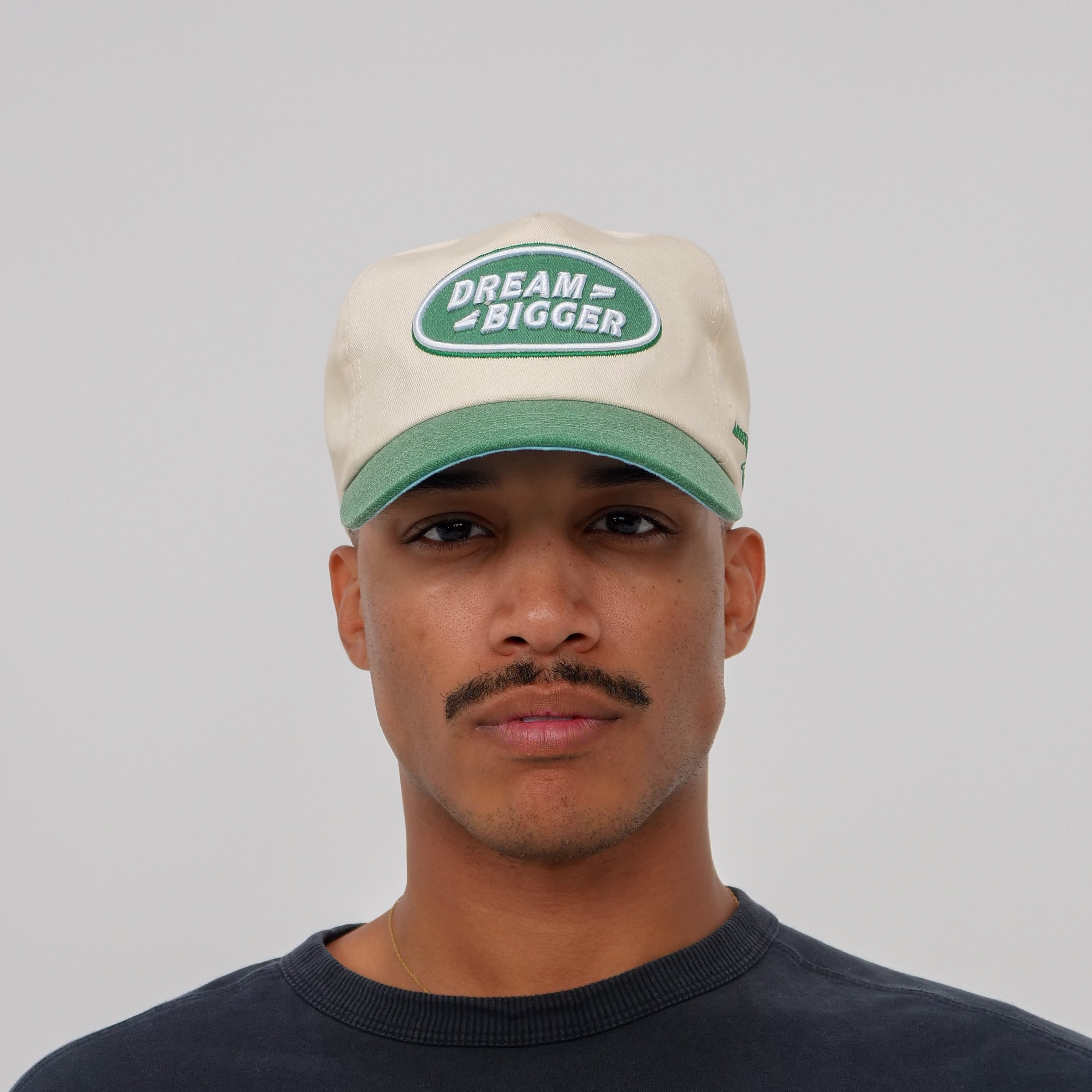 The Rover Snapback // Green & Creme