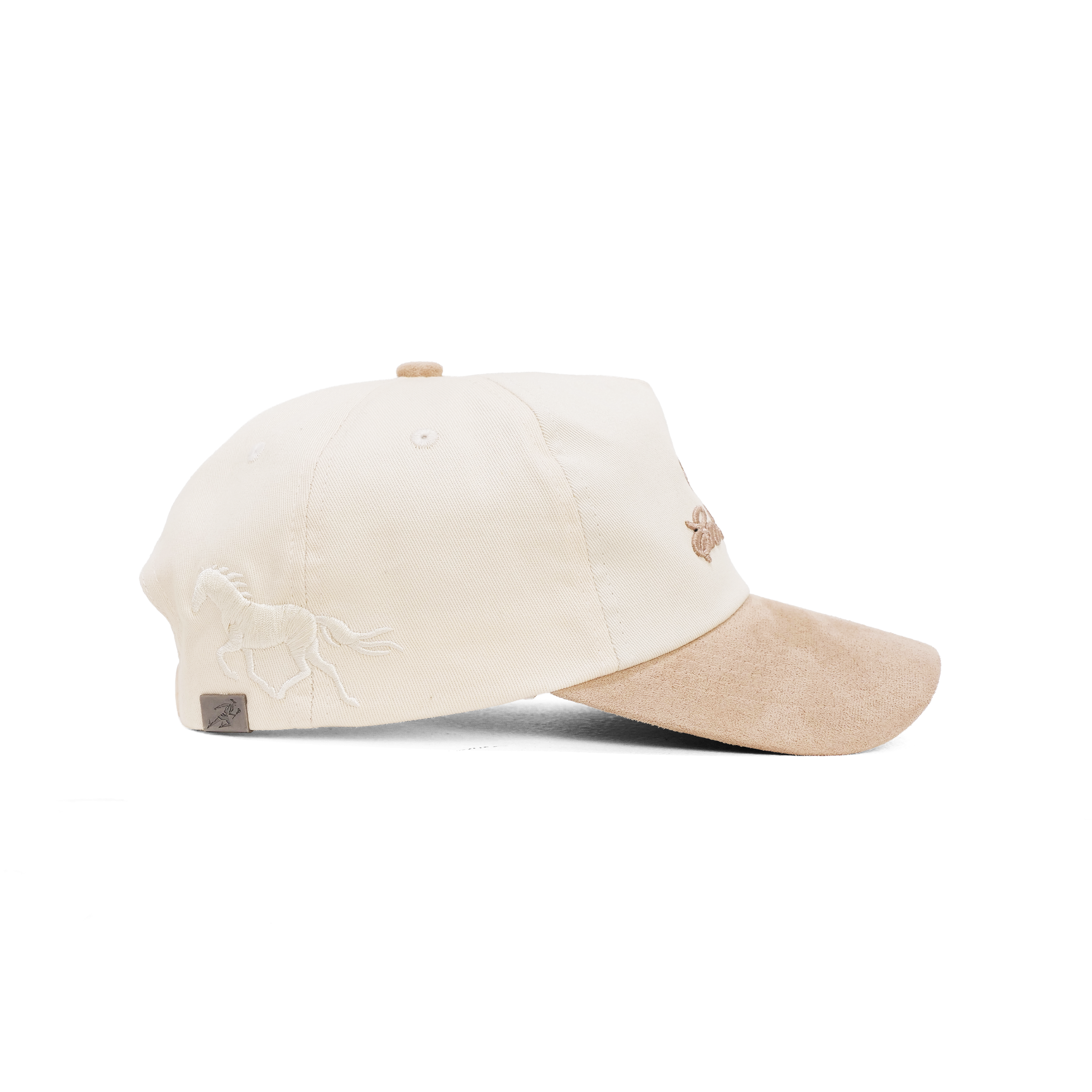 The En Route Snapback // Champagne Suede