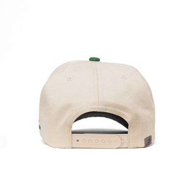 The Rover Snapback // Green & Creme