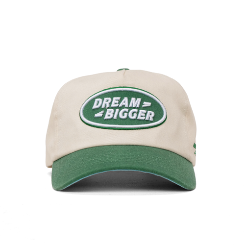 The Rover Snapback // Green & Creme