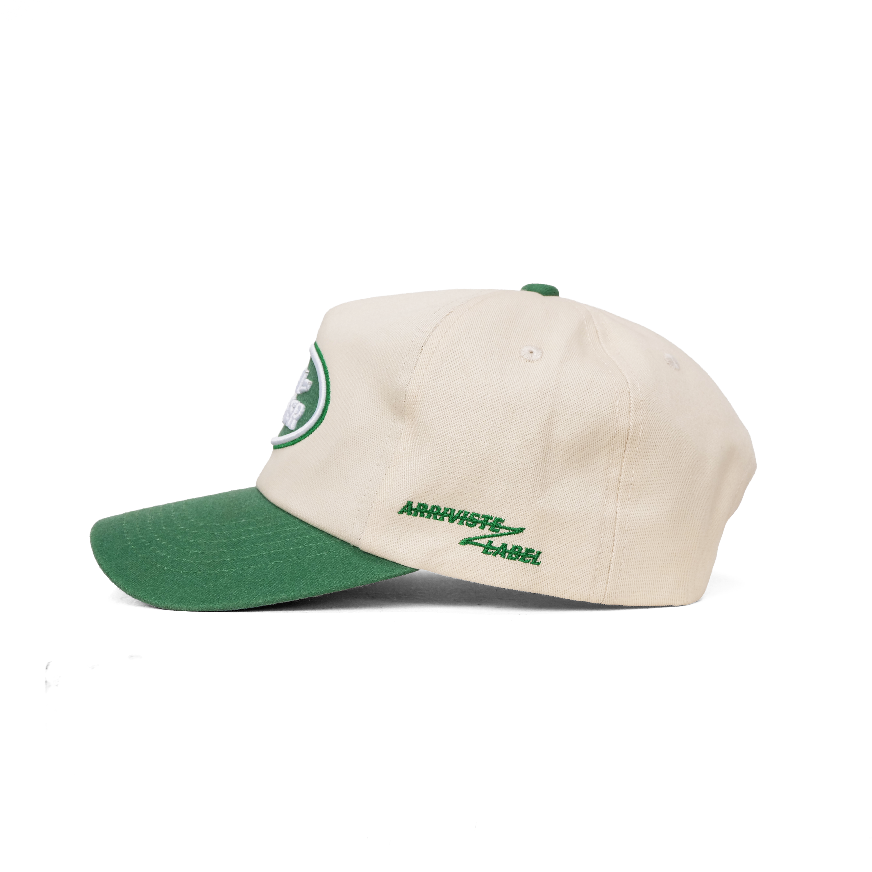 The Rover Snapback // Green & Creme