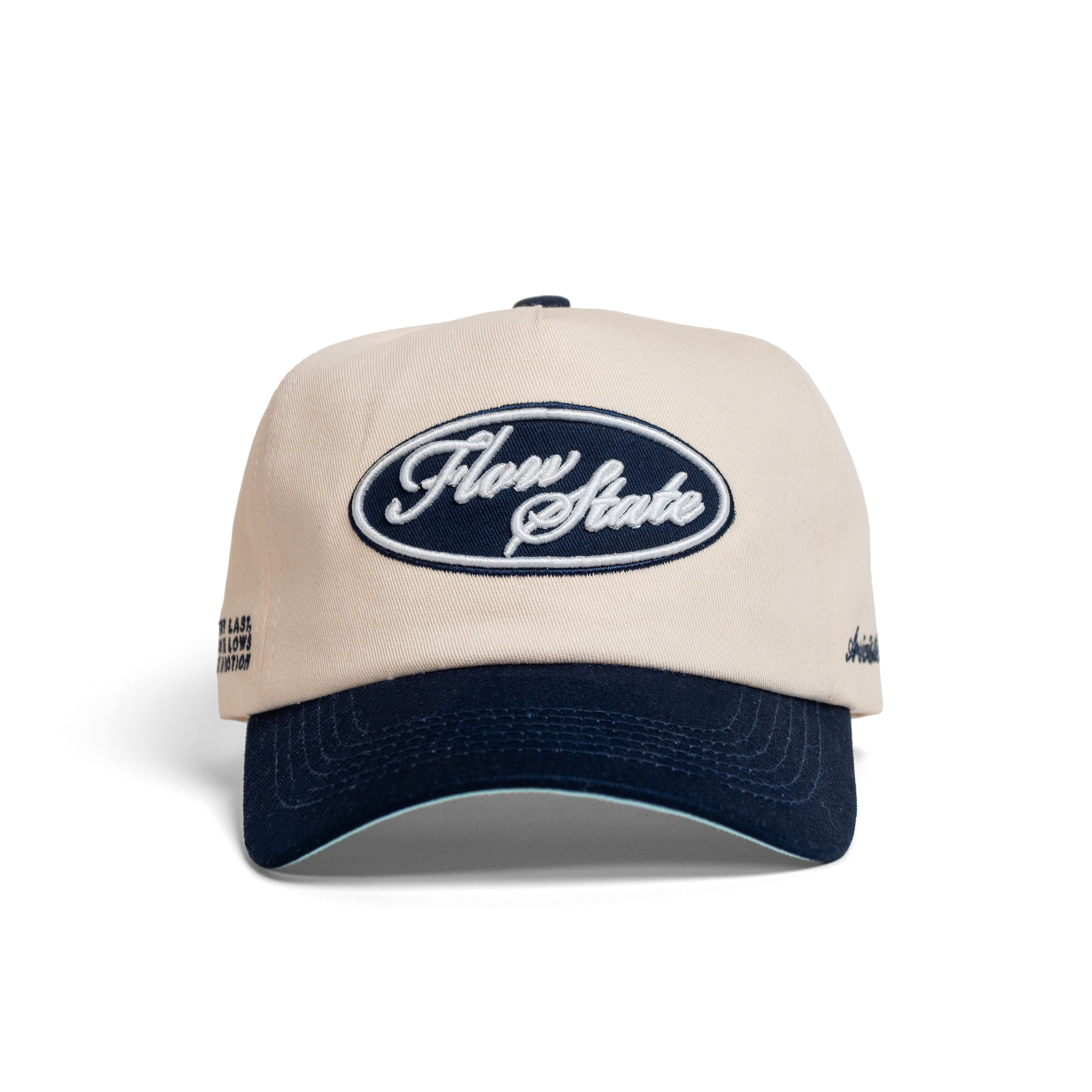 The Flow State Snapback // Navy & Creme