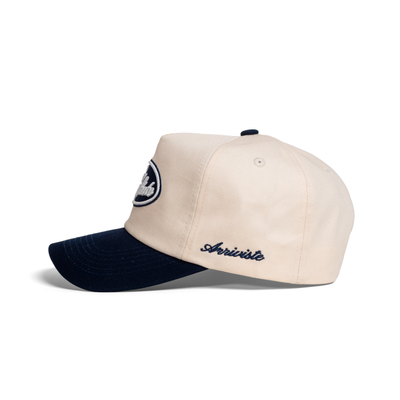 The Flow State Snapback // Navy & Creme