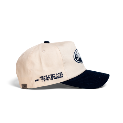 The Flow State Snapback // Navy & Creme