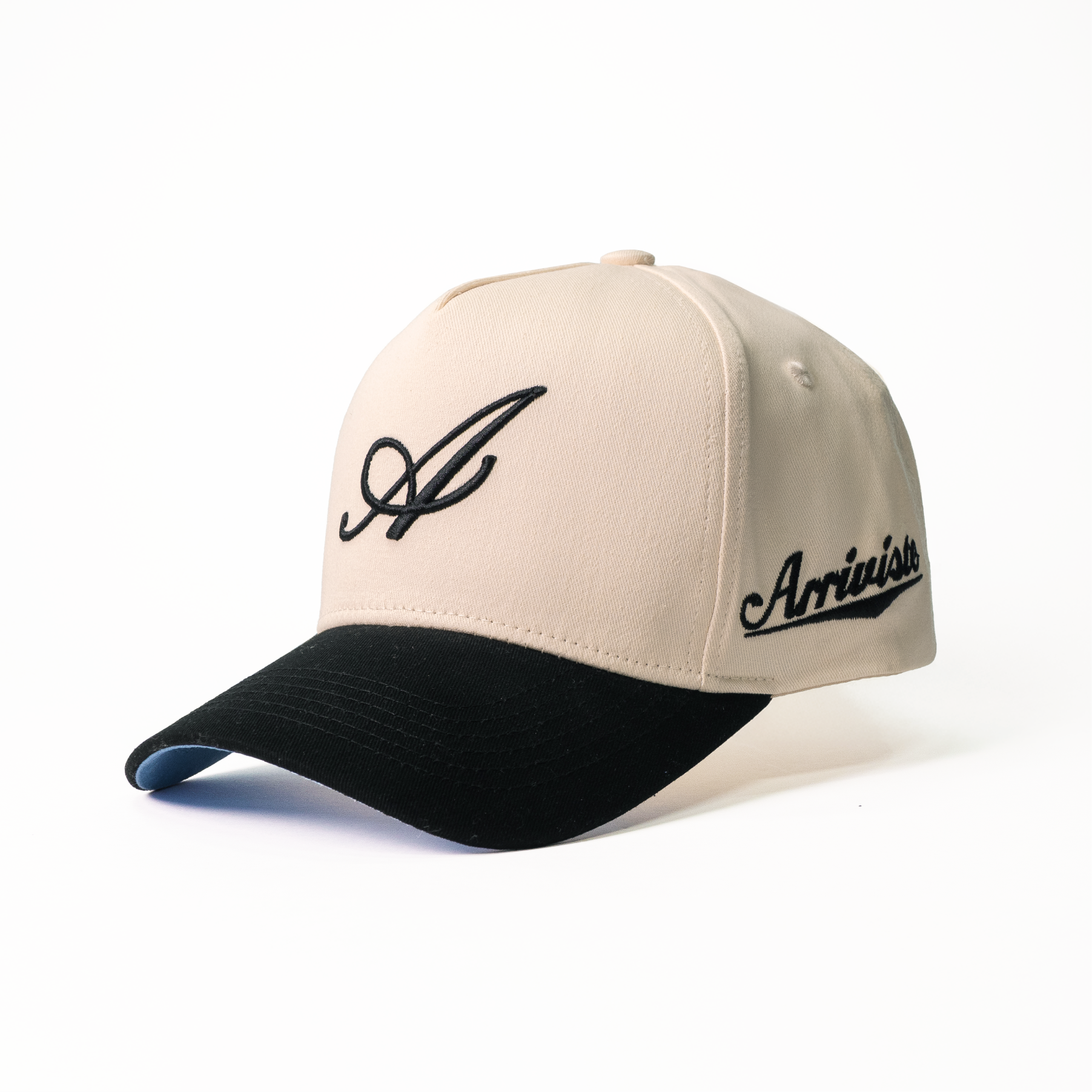 The Initial Snapback // Black & Creme