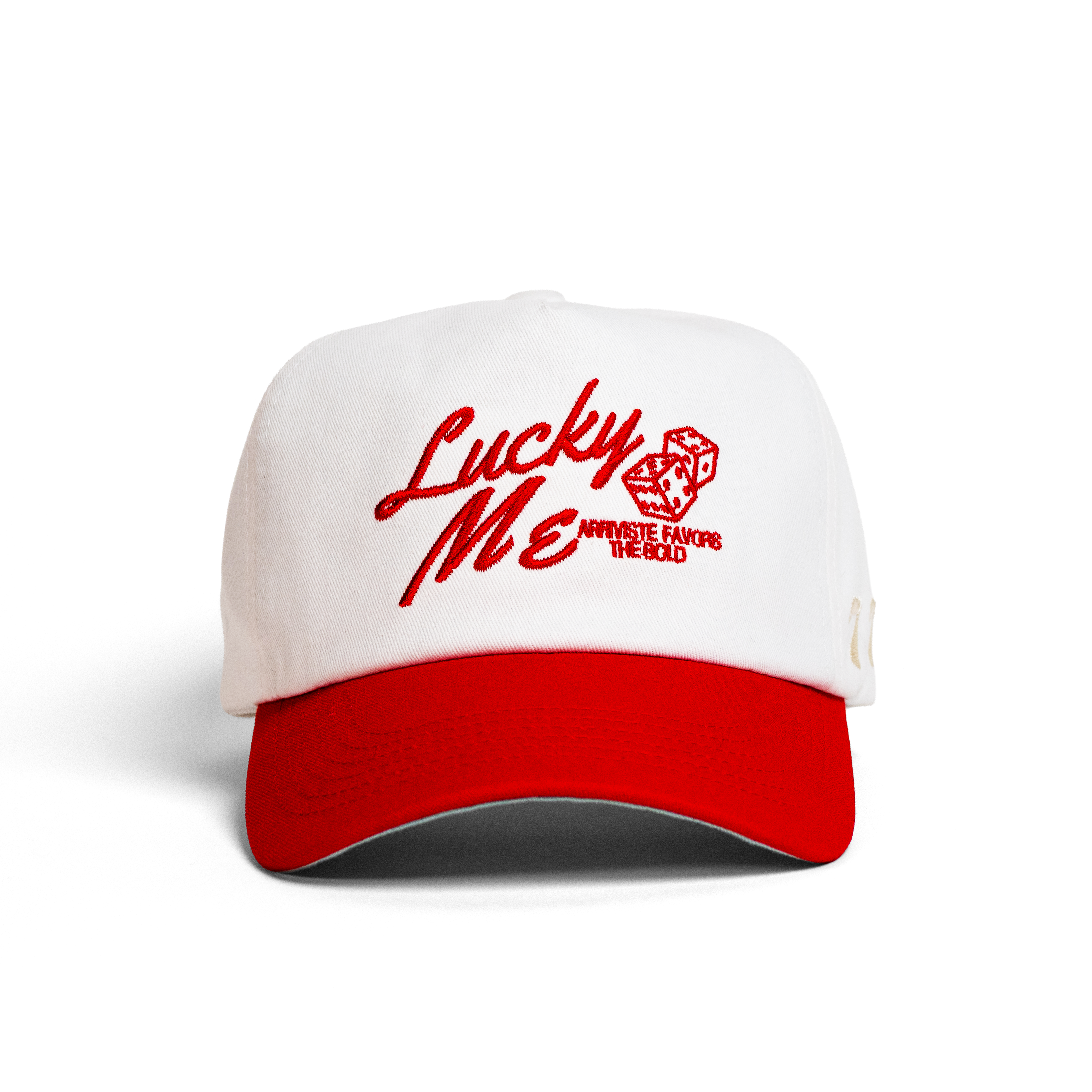 The Lucky Me Snapback // Red & White