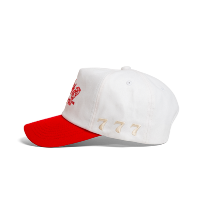 The Lucky Me Snapback // Red & White