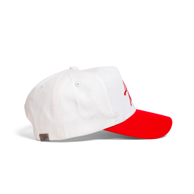 The Lucky Me Snapback // Red & White