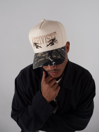 The Hermes Snapback // Camo & Creme