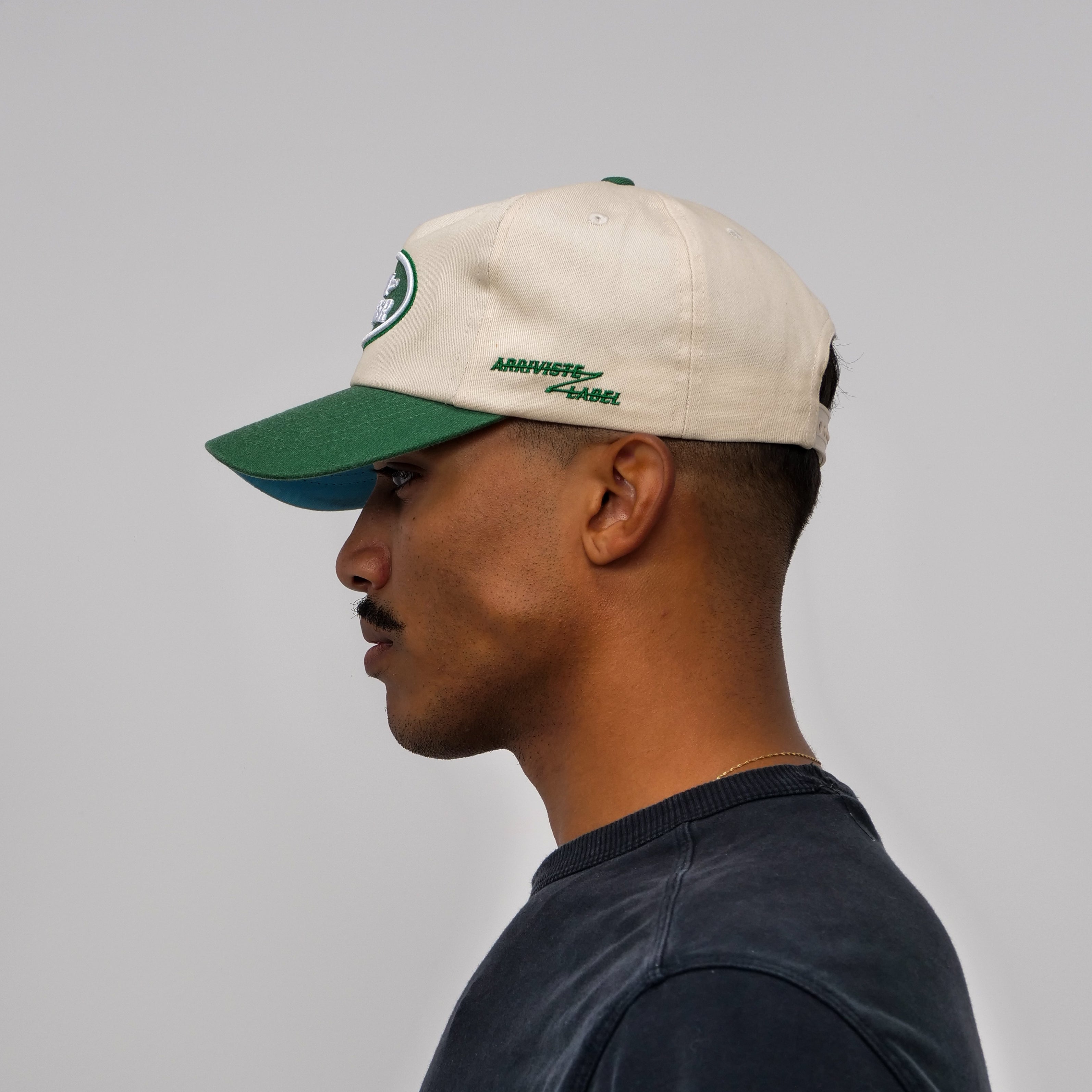 The Rover Snapback // Green & Creme