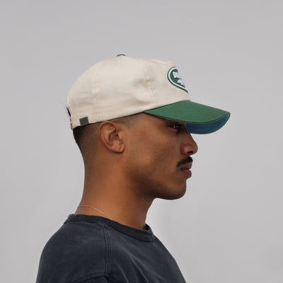 The Rover Snapback // Green & Creme