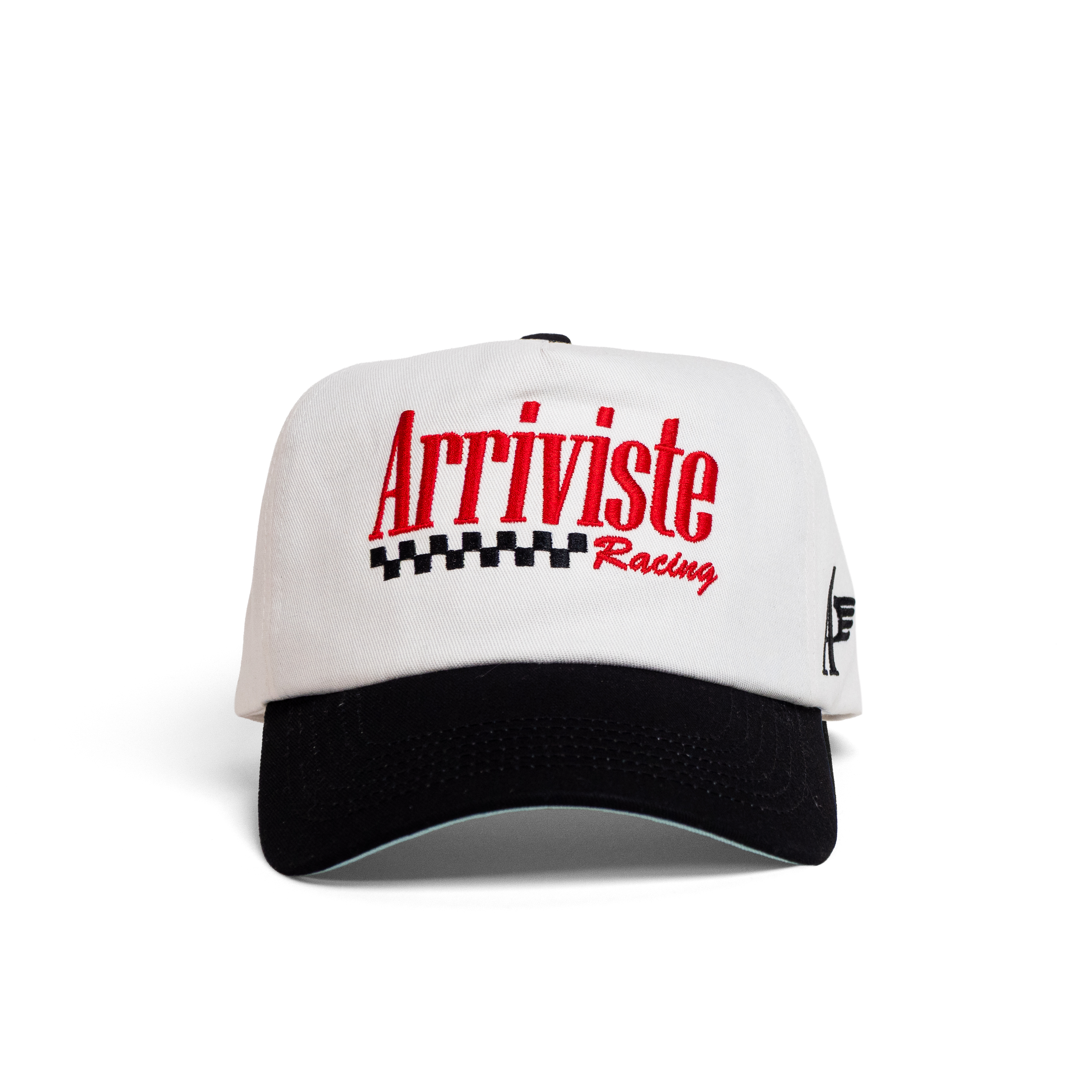 The Finish Line Snapback // White & Black