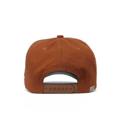The Serif Snapback // Saddle Brown & Creme