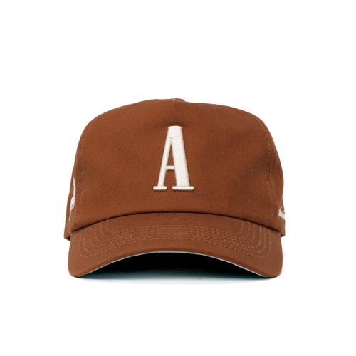 The Serif Snapback // Saddle Brown & Creme