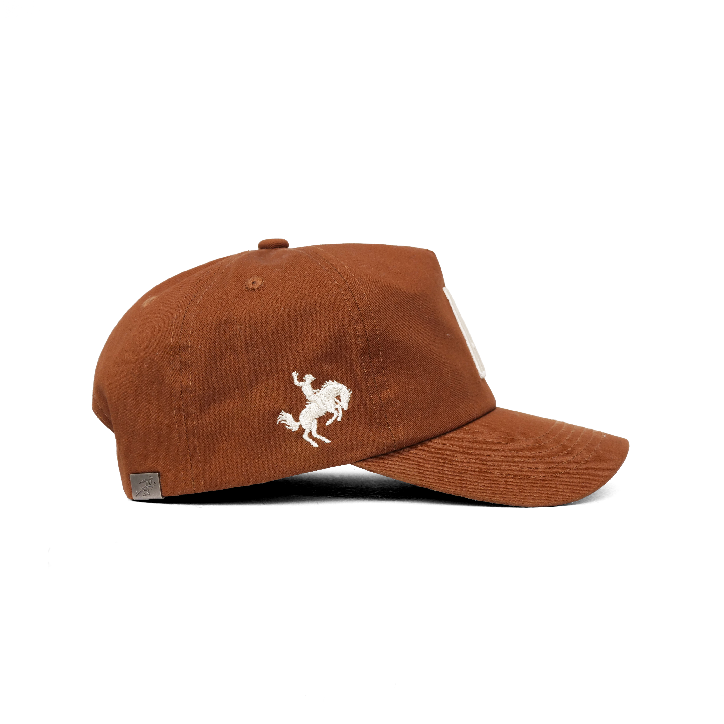 The Serif Snapback // Saddle Brown & Creme