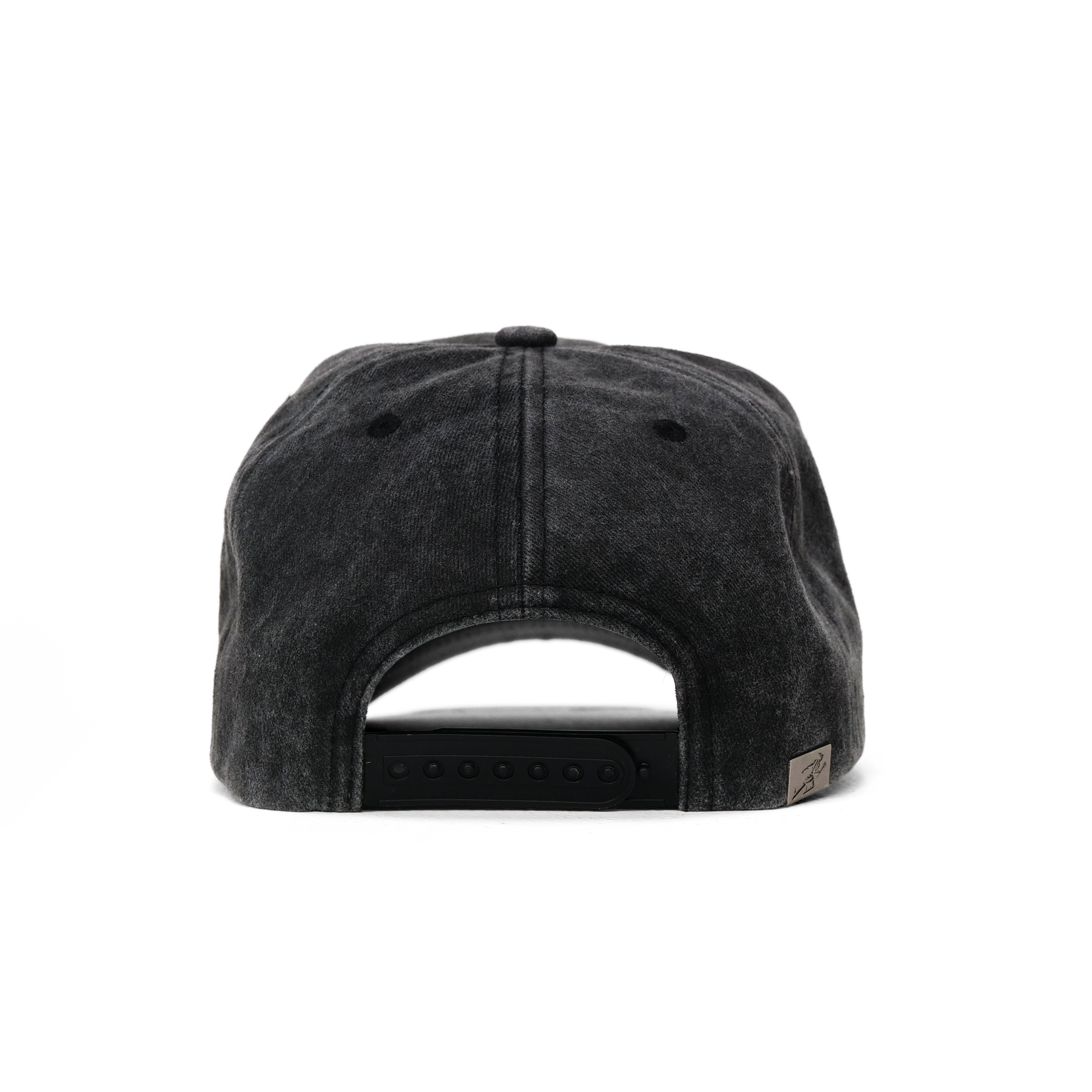 The Serif Snapback // Faded Black & Red
