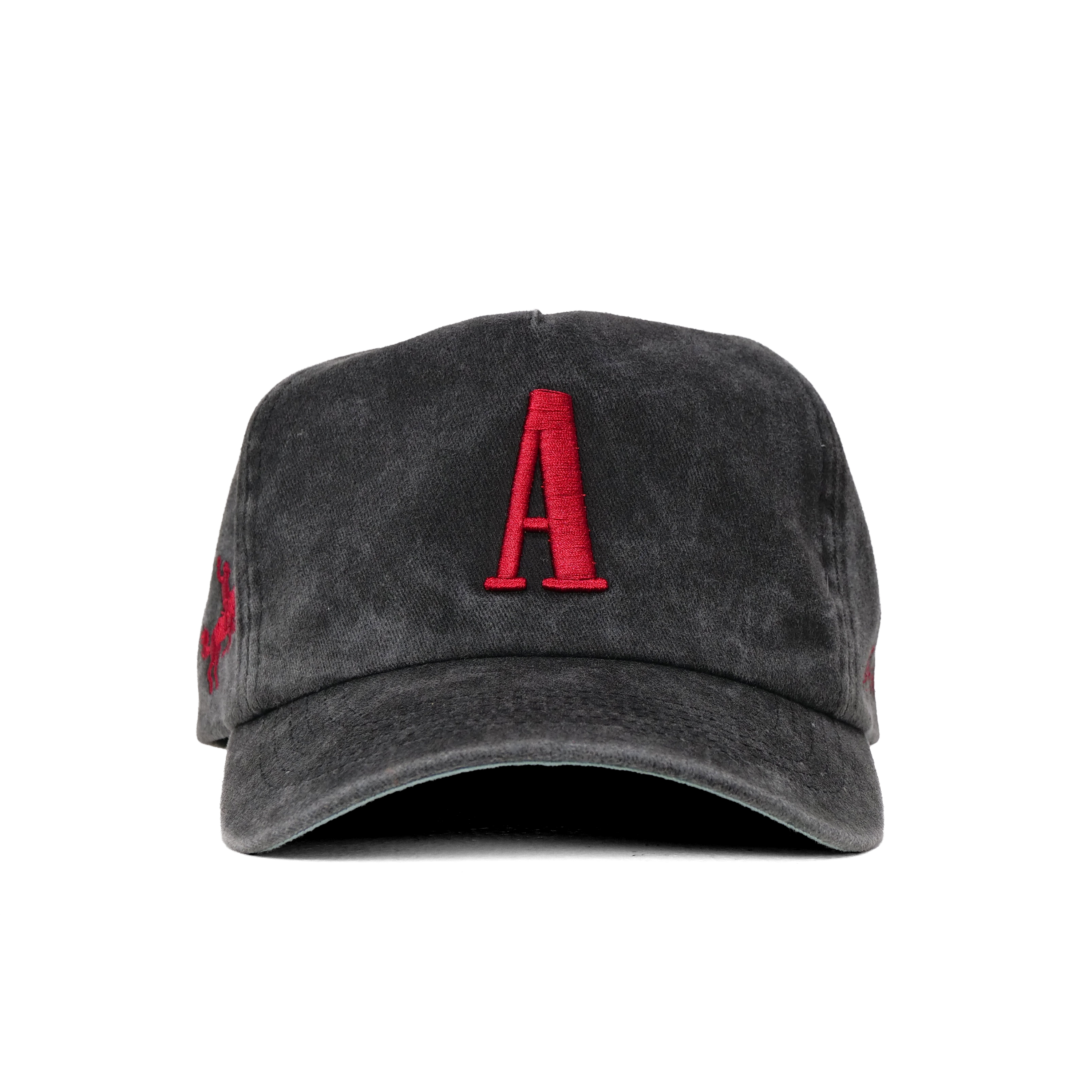 The Serif Snapback // Faded Black & Red