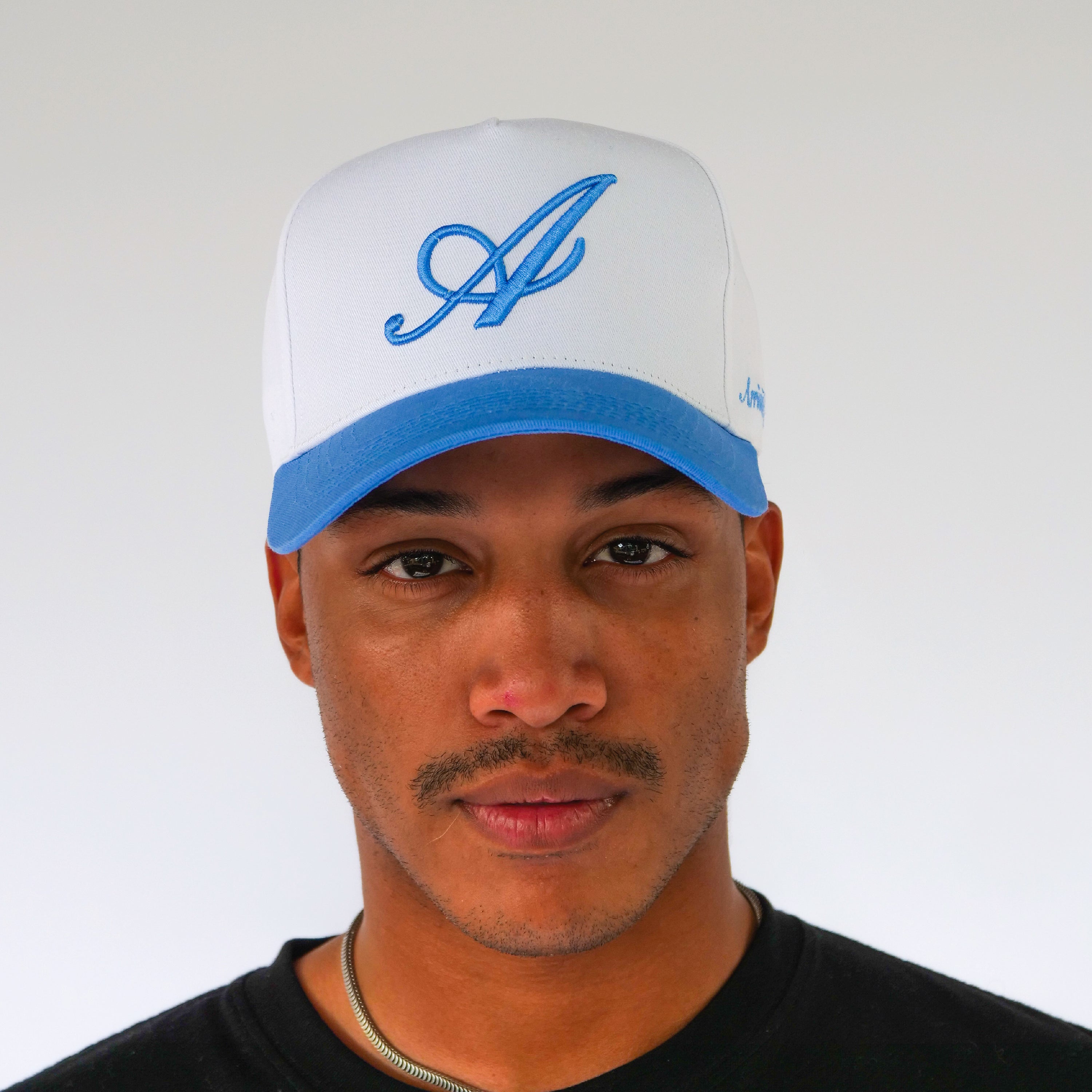 The Initial Snapback // White & Arriviste Blue