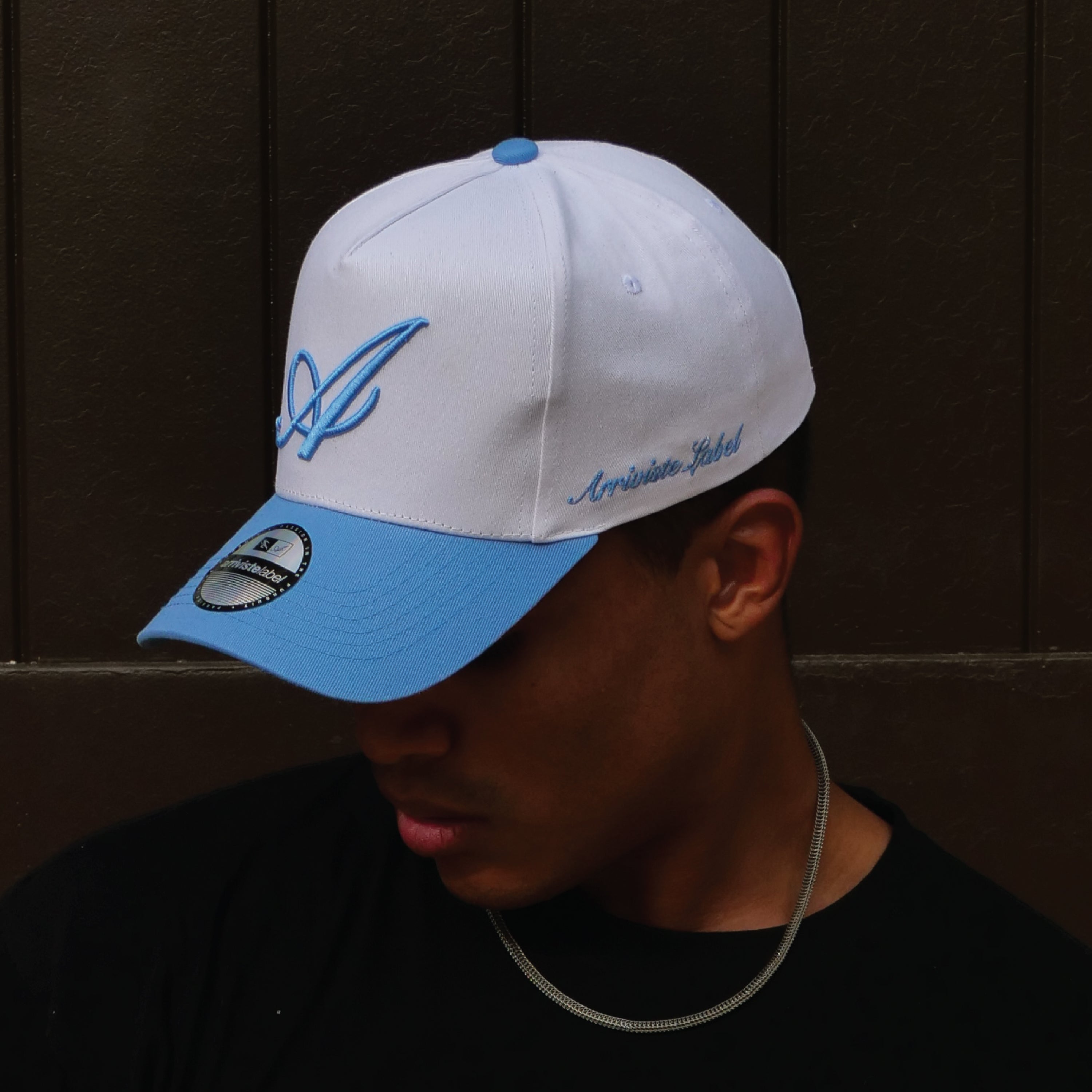 The Initial Snapback // White & Arriviste Blue