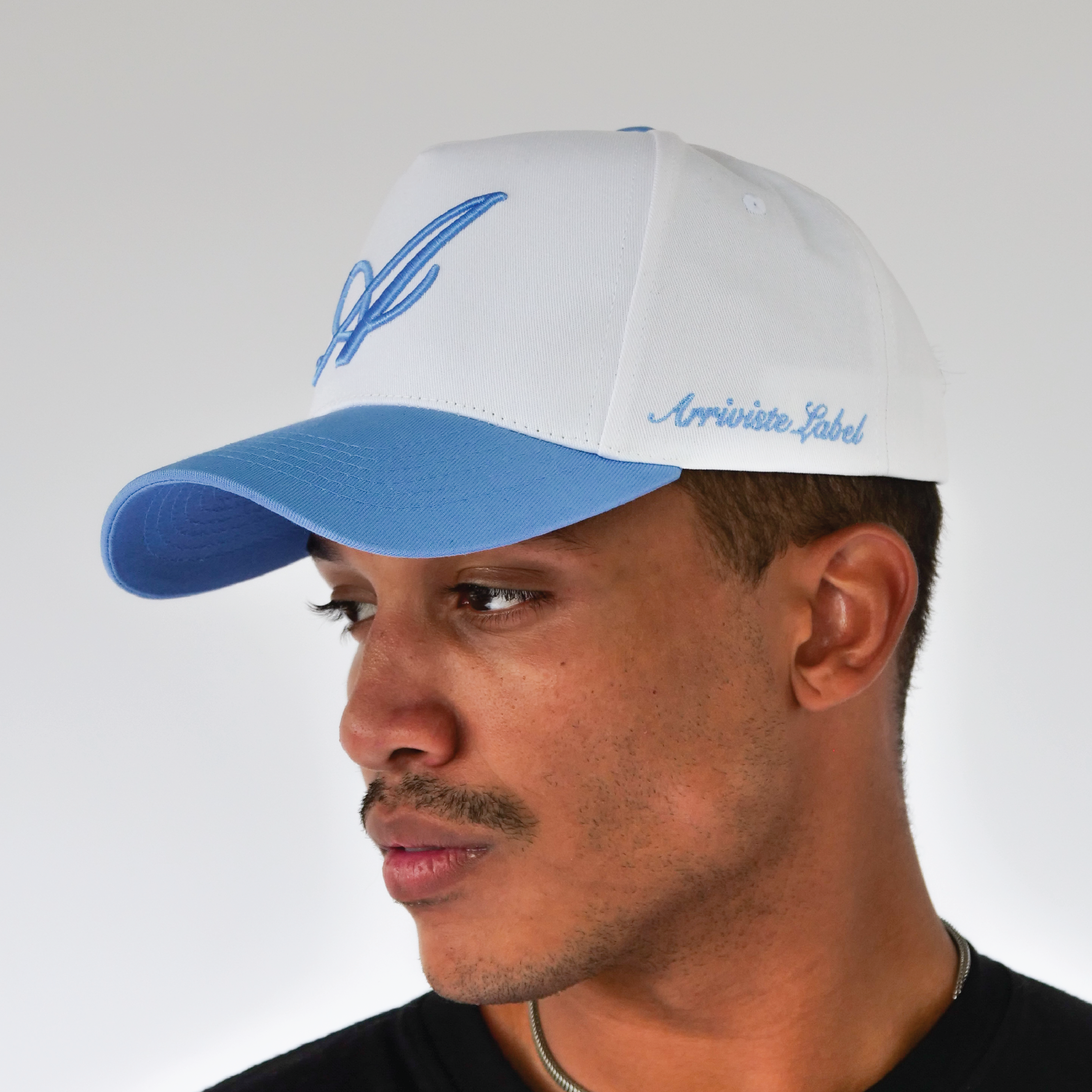 The Initial Snapback // White & Arriviste Blue