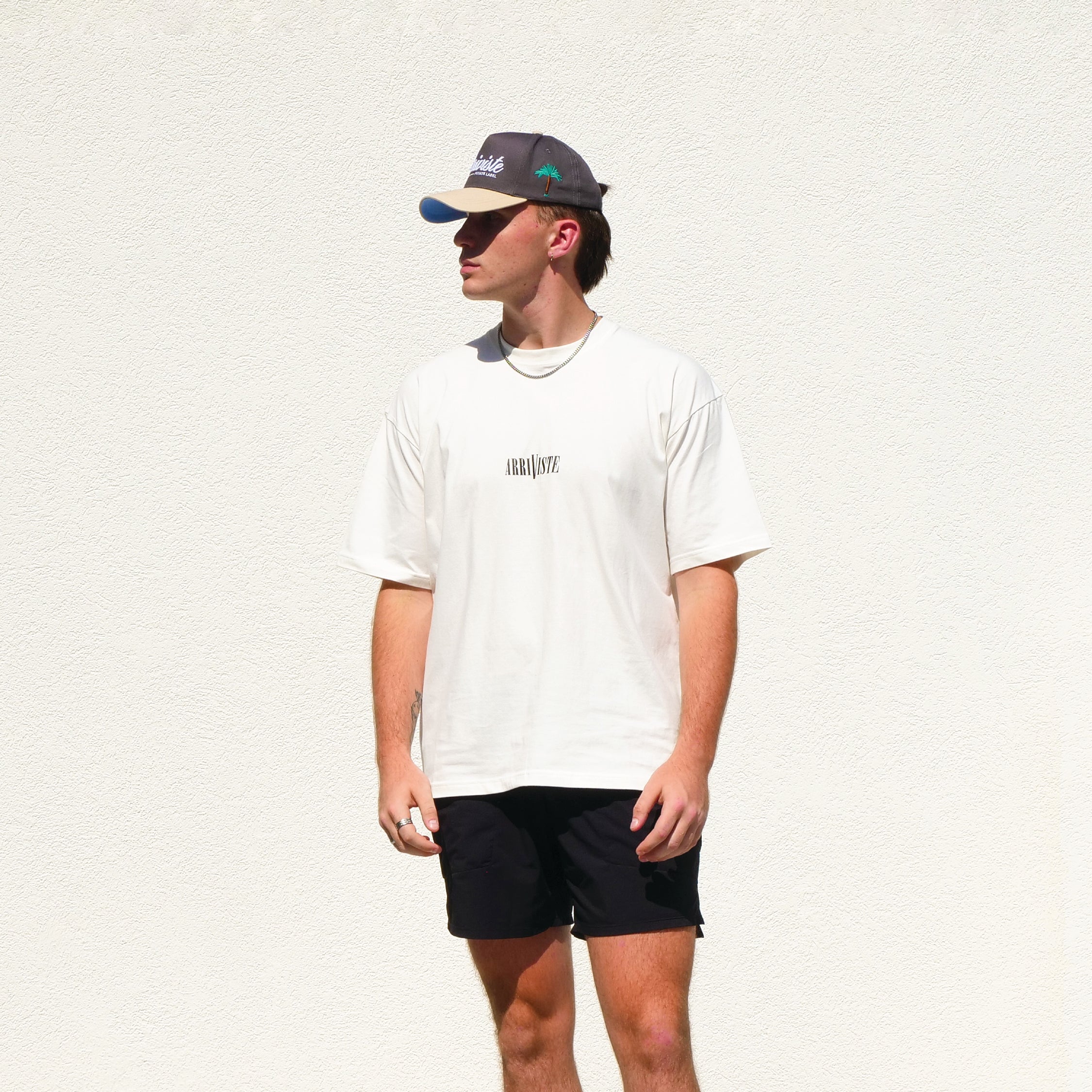 The Classic Stacked Tee // Creme