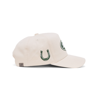 The Lucky Snapback // Creme & Green