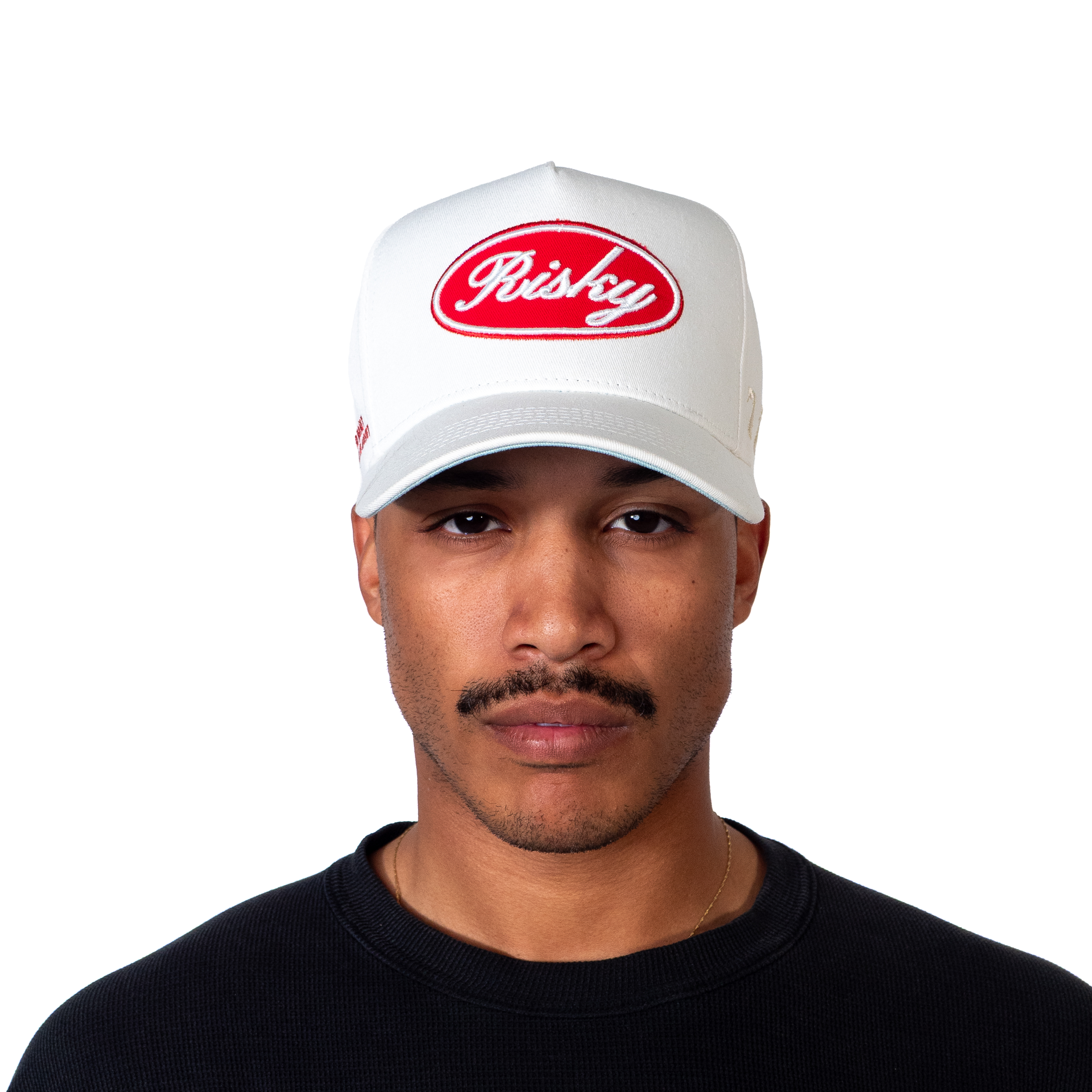The Risky Snapback // White & Red
