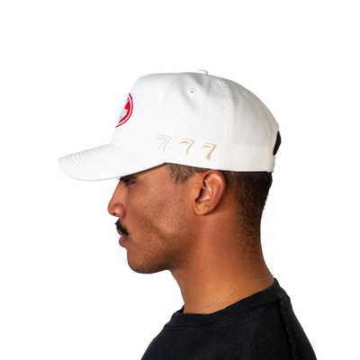 The Risky Snapback // White & Red
