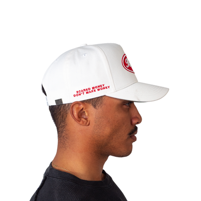 The Risky Snapback // White & Red