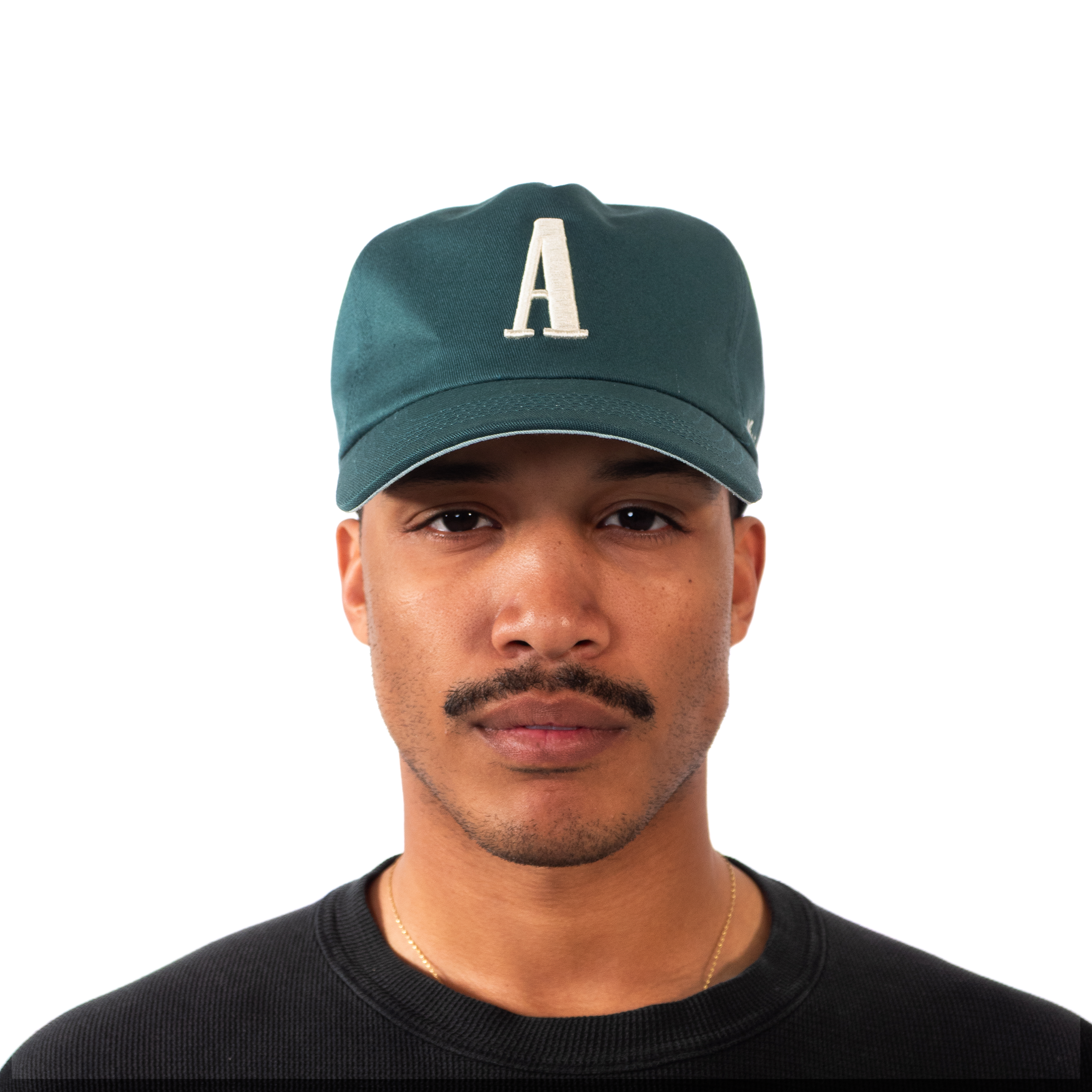 The Serif Snapback // Alpine Green & Creme