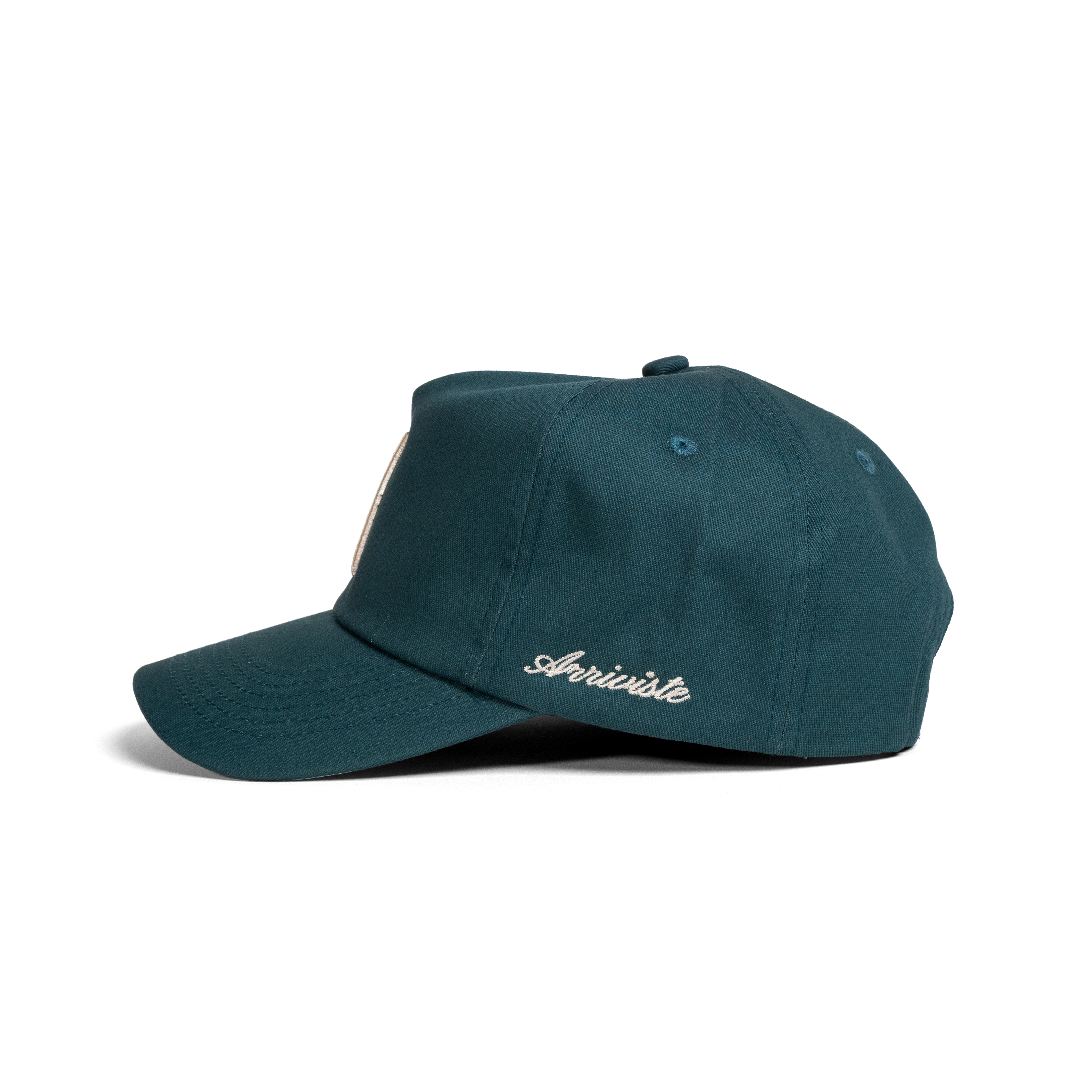 The Serif Snapback // Alpine Green & Creme