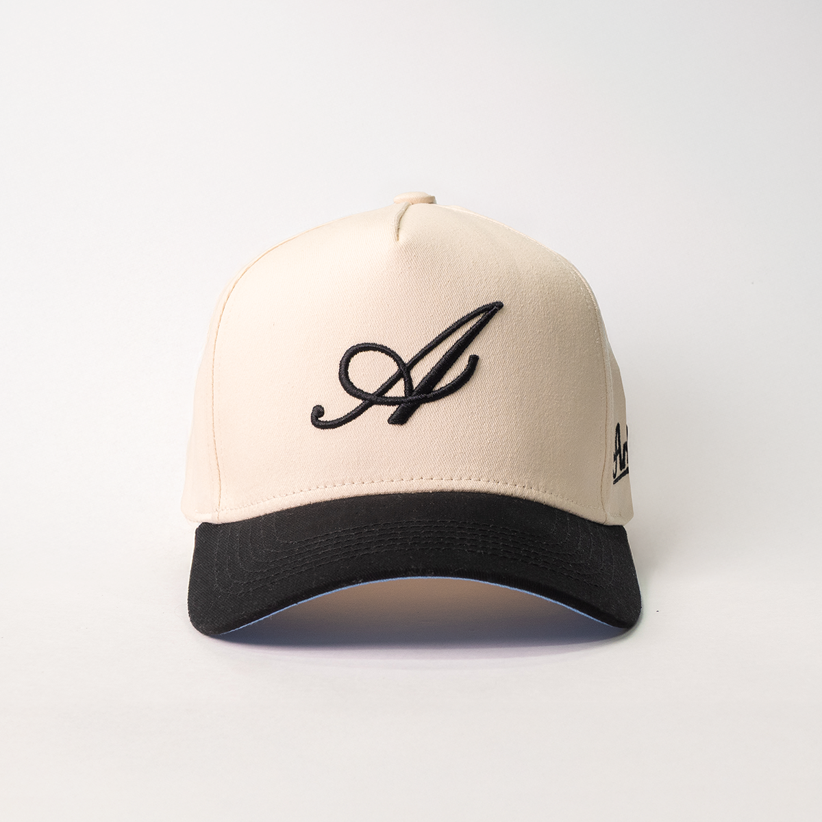 The Initial Snapback // Black & Creme